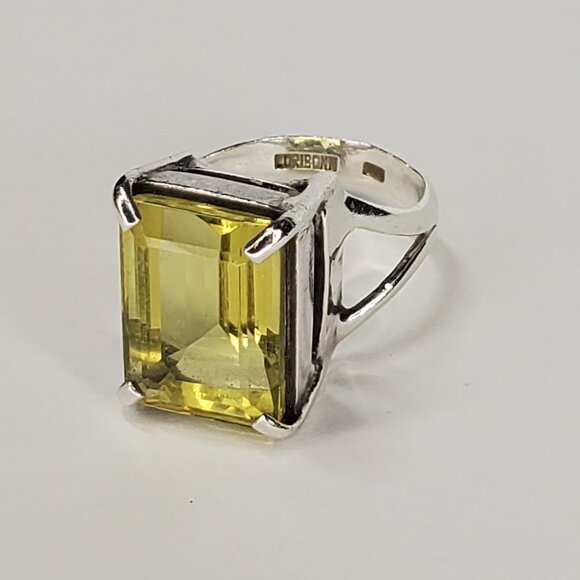Lori Bonn Citrine Gemstone Sterling Silver Ring, Size 8 - Picture 4 of 10